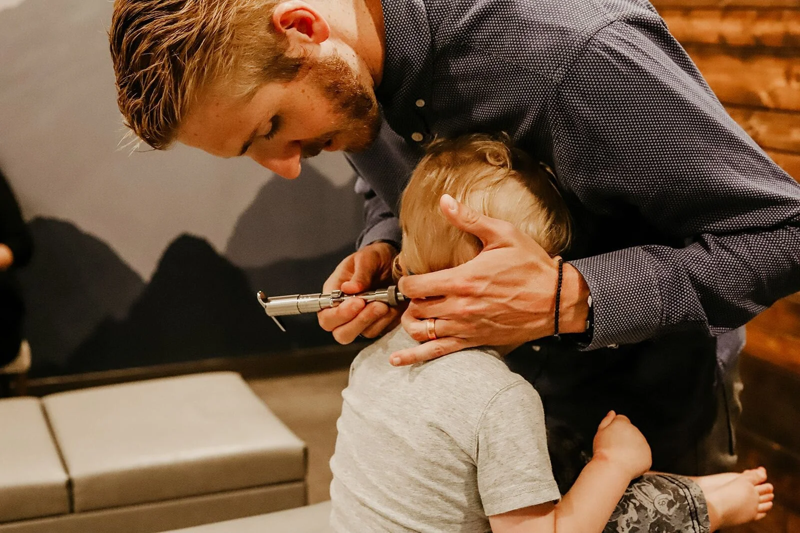 Dr. Josh working with a patient